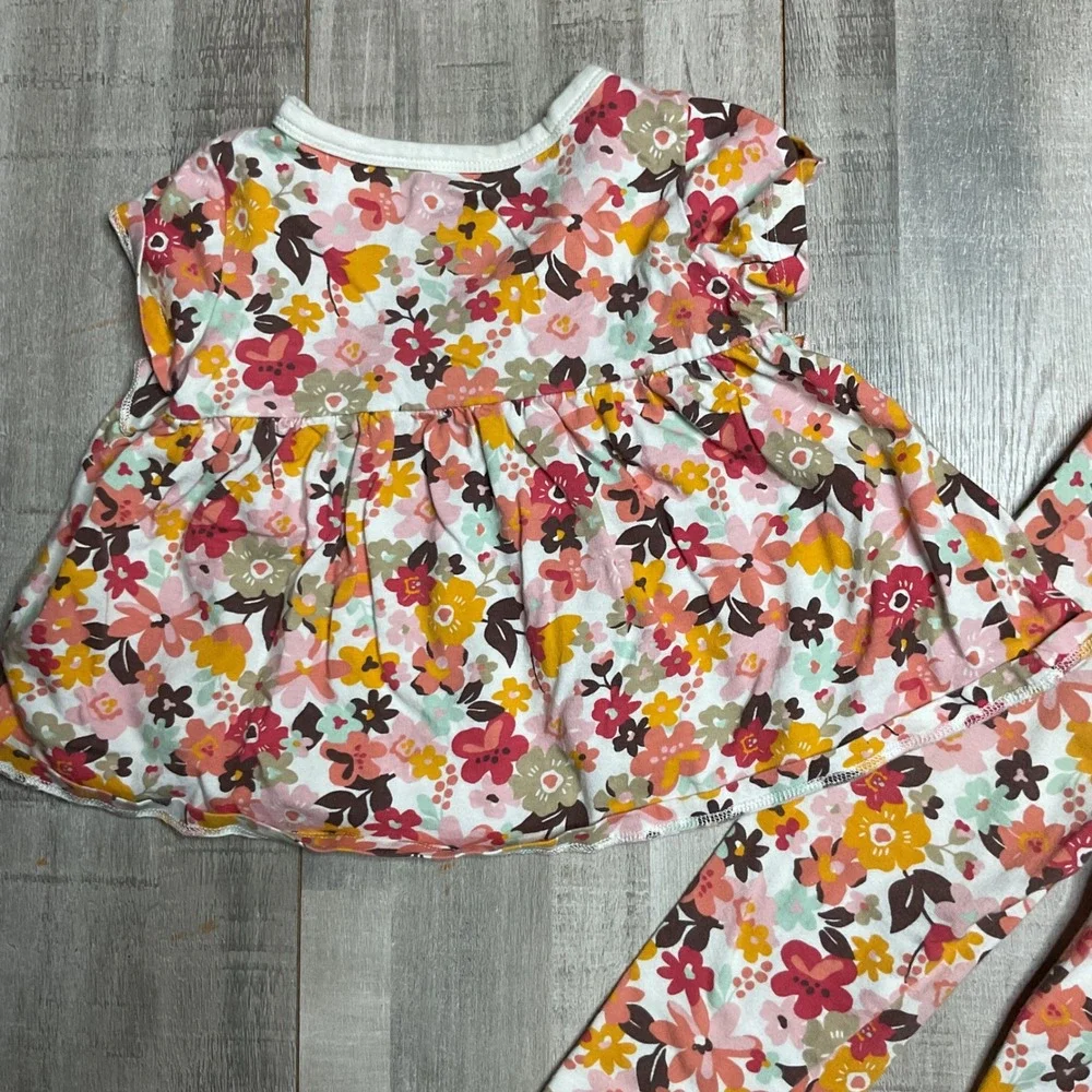 First Impressions Baby Girl Floral Ruffle Top and Leggings Set 24 Months Pink